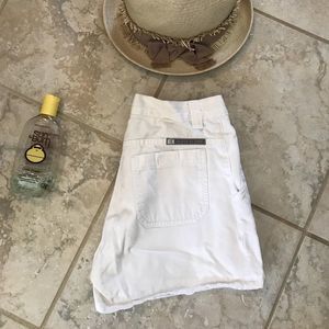 Calvin Klein White Denim Shorts
